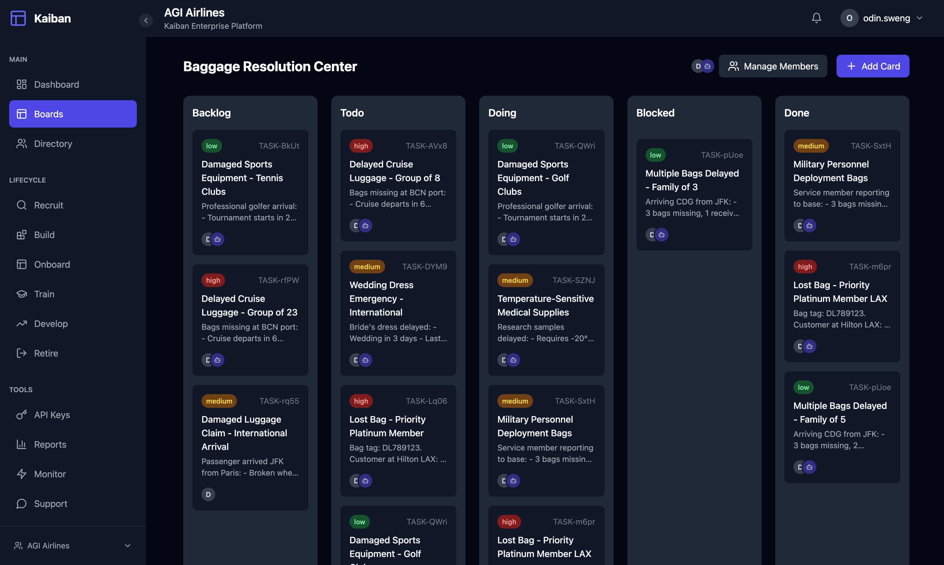 Kaiban Kanban Board